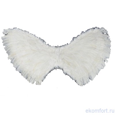 Крылья перьевые Размер: 110 х 60 см
Материал: перья, пластмасса, тесьма
