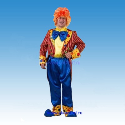 Карнавальный костюм &quot;Клоун Кеша&quot;  синий Карнавальный костюм "Клоун Кеша"
Клоун-весельчак Кеша поможет создать атмосферу праздника и поднимет настроение
Размер:50
Производство:Россия