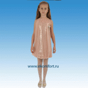 Нарядное платье туника блестящая розовая