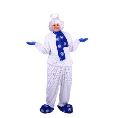 Карнавальный костюм Снеговик, арт. 5002 к-19 Комплект состоит из рубашки, брюк, варежек, ботинок, морковки и парика
Материал: полиэстер
Размер: 52
Рост: 176
Артикул: 5002 к-19
