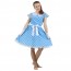 Платье в стиле 50-х, голубое  - 
