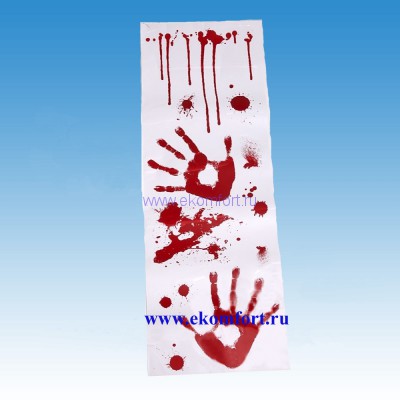 Набор наклеек Кровавые отпечатки рук. Набор наклеек "Кровавые отпечатки рук".
Размер: 24,7 x 69,8 см.
Производство:Китай.