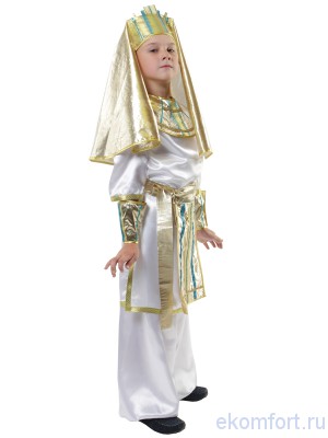 Карнавальный костюм &quot;Фараон&quot; детский В комплекте: штаны, туника, воротник, нарукавники, головной убор