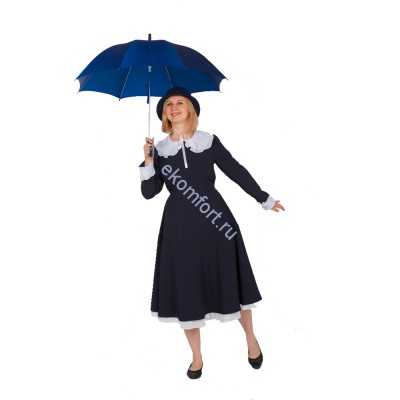 Карнавальный костюм &quot;Мэри Поппинс&quot; В комплект входят: платье, шляпа, зонт
Материал: текстиль
Размер: 46 
