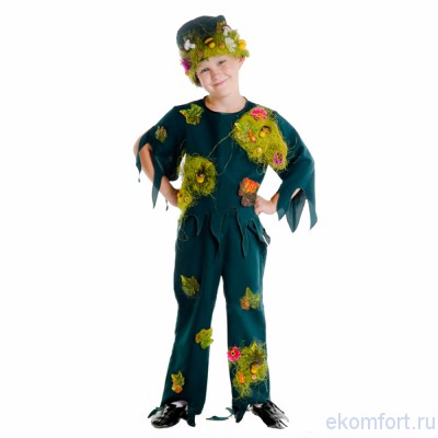 Костюм &quot;Леший малыш&quot; Карнавальный костюм "Леший малыш", арт. ДС50 Состав: блуза, брюки, шапочка. Ткань: габардин. Размеры 122-128,134-140
Производство: Украина