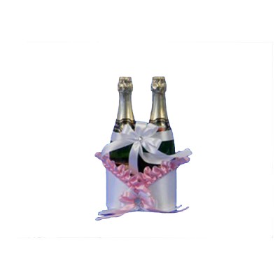 Корзина для шампанского Очаровательное дополнение к свадебному банкету 
Корзина без ручки. Вместимость – 2 бутылки.
