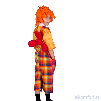 Костюм Рыжий с пропеллером детский Маскарадный костюм детский. Комплектность: брюки, рубаха, парик. Размер 32-34 (на 6-8 лет)
Производство: Россия