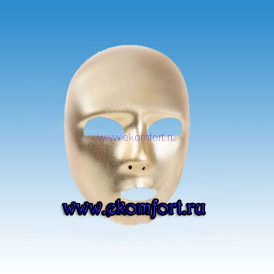 Венецианская маска из ткани &quot;Лицо золотое&quot; арт.879 Маска тканевая.
Производство: Италия