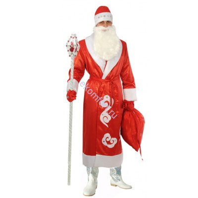 Новогодний костюм «Дед Мороз» (атлас напыление) В комплект входят: тулуп, пояс, шапка, варежки, мешок
Материал: атлас
Размеры: 48-56
Артикул: ЭД0128
