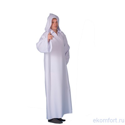 Костюм Белый монах Костюм мужской карнавальный.
Состоит из белого балахона с капюшоном, выполненного из полиэстера.
На капюшоне есть завязки.
Производство: Россия