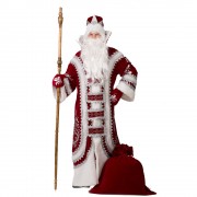 Карнавальный костюм Дед Мороз купеческий бордо