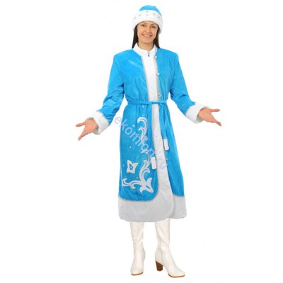 Новогодний костюм «Снегурочка» (велюр) В комплект входят: шапочка, тулупчик, пояс
Материал: велюр
Размеры: 42-50
Артикул: ЭД0140