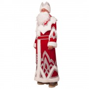 Карнавальный костюм "Дед мороз" вышивка серебро