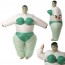 Надувной костюм «Восточная красавица» (зеленый) - 