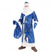 Карнавальный костюм Дед Мороз синий взр