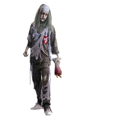 Костюм Зомби в лохмотьях Комплектность:рубашка,брюки
Размер:42