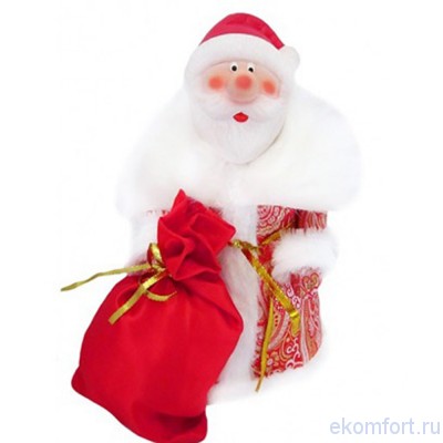 Дед Мороз под ёлку (35 см) Высота: 35 см
Материал: мягконабивное тело, голова ПВХ
Производство: Россия