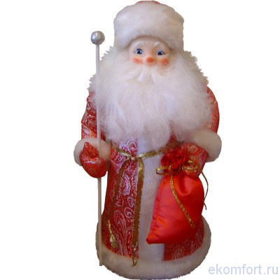 Дед Мороз под ёлку (43 см) Высота: 43 см
Материал: мягконабивное тело, голова ПВХ
Производство: Россия