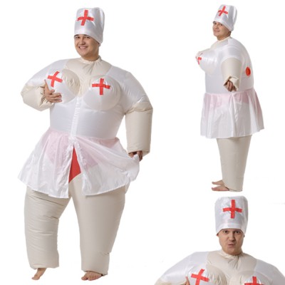 Надувной костюм «Медсестра» В комплект входят: костюм, вентилятор для его надувания (питание – 4 батарейки, в комплект не входят)
Материал: курточная ткань с ветрозащитной полиуретановой пропиткой.
Подходит на рост 155-200 см.
Производитель: Россия