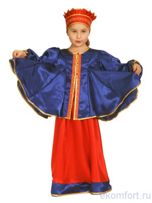 Карнавальный костюм &quot;Масленица&quot; для детей В комплекте: жакет, юбка, кокошник
Ткань: креп-сатин
Производитель: Россия