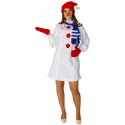 Карнавальный костюм Снеговик женский