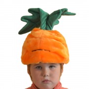 Карнавальная шапочка «Морковка» меховая