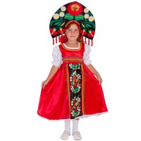 Карнавальный костюм "Хохлома" для девочек