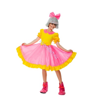 Костюм Куклы &quot; Дива (DIVA)&quot; для взрослых. Комплектность: платье,головной убор, имитация обуви.