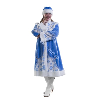 Карнавальный костюм Снегурочка-2(мех,купон) Костюм выполнен из:мех-купон с снежинкой
В комплект входят: шапка, шуба
Размеры:46-50
Артикул: td329​