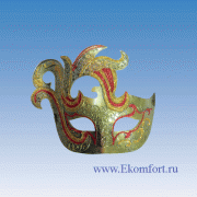 Карнавальная маска Ажурная-1 золото