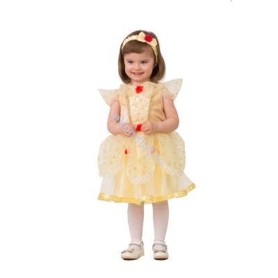 Костюм Принцесса Бель малютка Комплектность: платье, повязка.

