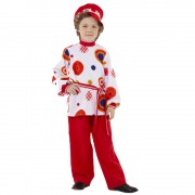 Русский народный костюм Дымковская игрушка для мальчика, арт.vest-041