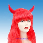 Карнавальный парик "Дьяволица" красная