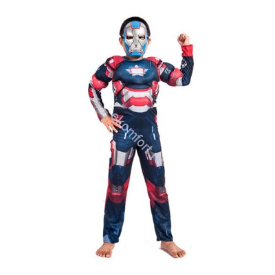 Костюм «Железный человек» синий В комплект входят: костюм и маска
Подходит на рост: 136-148 см
Материал: ткань (ПЭ-100%)
Артикул: ПТ1329