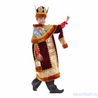 Карнавальный костюм &quot;Царь&quot; Карнавальный костюм для детей.
В комплекте: туника+шапка
Ткань: мех, парча, лазер
Производитель: Украина