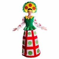 Карнавальный костюм "Дымковская игрушка" женский