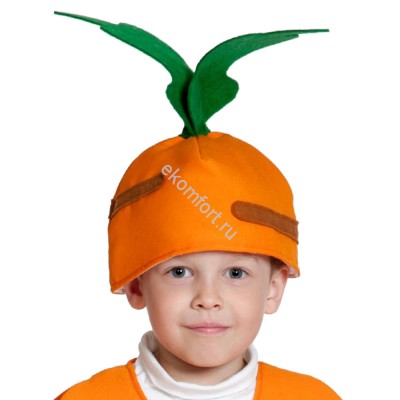 Карнавальная шапочка Морковь Для детей от 4 до 7 лет
Производство: Россия