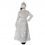Новогодний  длинный приталенный костюм из панбархата «Снегурочка» (для детей) - 