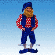 Карнавальный костюм "Гном синий"