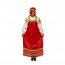 Русский народный костюм для девушек "Алёнушка" атлас, арт.АЛН-00-02 - 