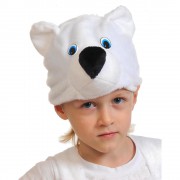 Детская шапочка Мишка полярный