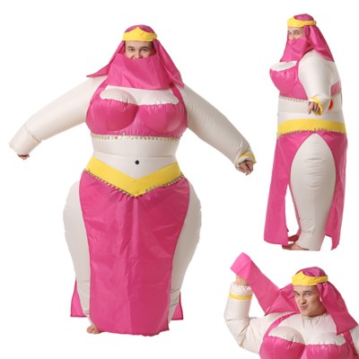 Надувной костюм «Шахерезада» (розовый) В комплект входят: костюм, вентилятор для его надувания (питание – 4 батарейки, в комплект не входят)
Материал: курточная ткань с ветрозащитной полиуретановой пропиткой.
Подходит на рост 155-200 см.
Производитель: Россия