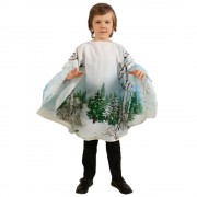 Накидка с принтом "Зима" на детей, арт.vest-295