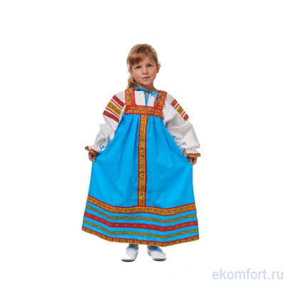 Русский народный костюм для девочек &quot;Дарья&quot; хлопок Комплектность костюма: сарафан и блуза, расшитые жаккардовой тесьмой.
Ткань: 100% хлопок​
Цвет: красный, синий, голубой, розовый, фиолетовый, зеленый, жёлтый, бордовый.
Цена на костюм зависит от размера.
Производство: Россия
Артикул: ДАР-00-01