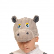 Карнавальная шапочка для детей "Бегемотик"