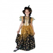 Карнавальный костюм "Ведьмочка золотая люкс"