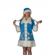 Новогодний  костюм  «Снегурочка» с  вышивкой