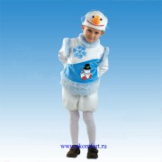 Карнавальный костюм "Снеговик снежный" (плюш)