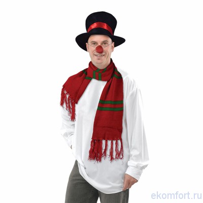 Набор снеговика В комплект входят: шляпа, шарф и нос 