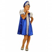 Карнавальный костюм Царевна синий детский